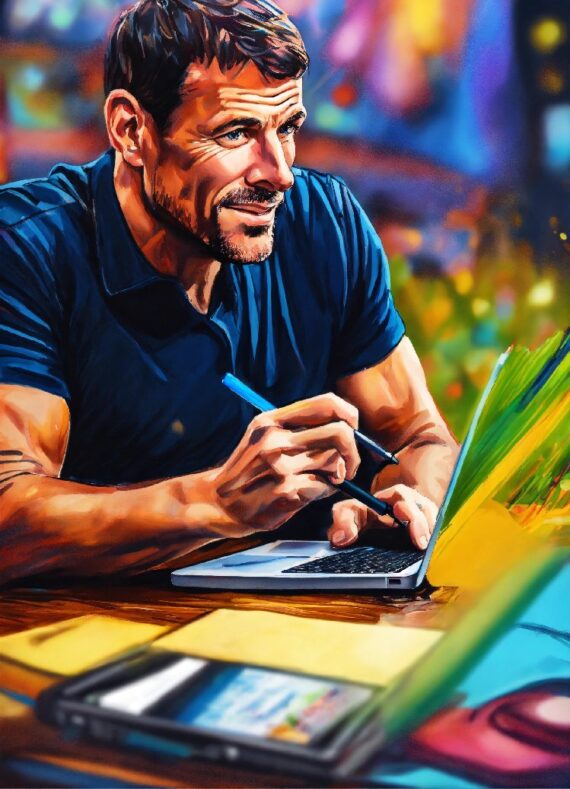 Notebook and coffee setup symbolizing planning to earn more, not spend more