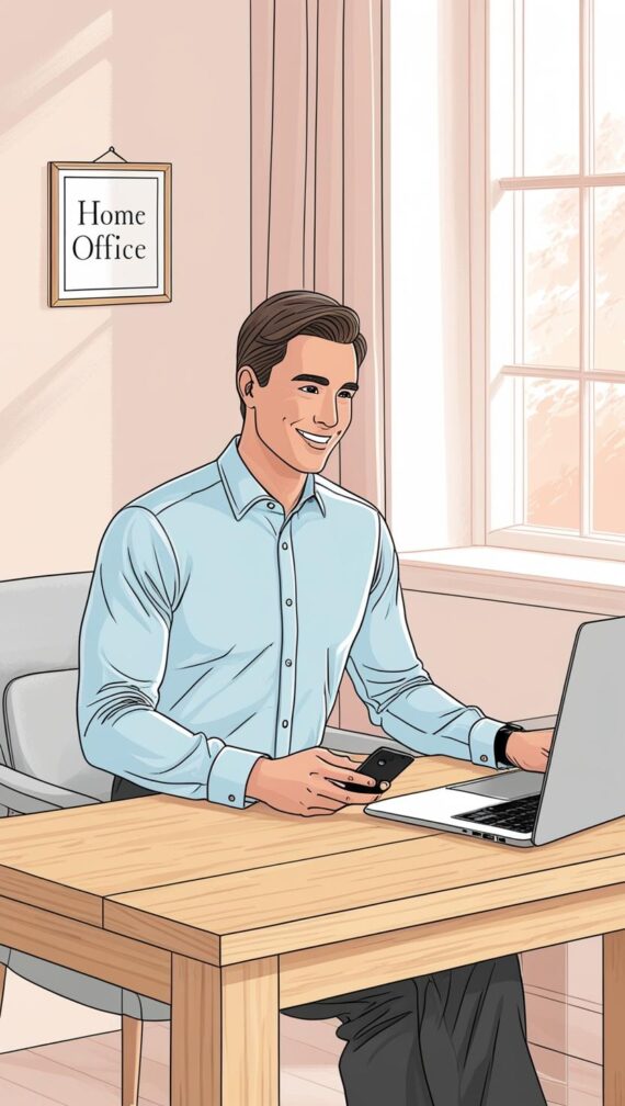 Hand writing in a notebook with a cup of coffee, symbolising planning and strategy for affiliate marketing